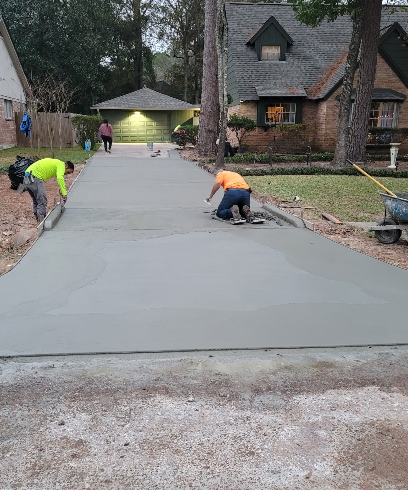 Large concrete slab