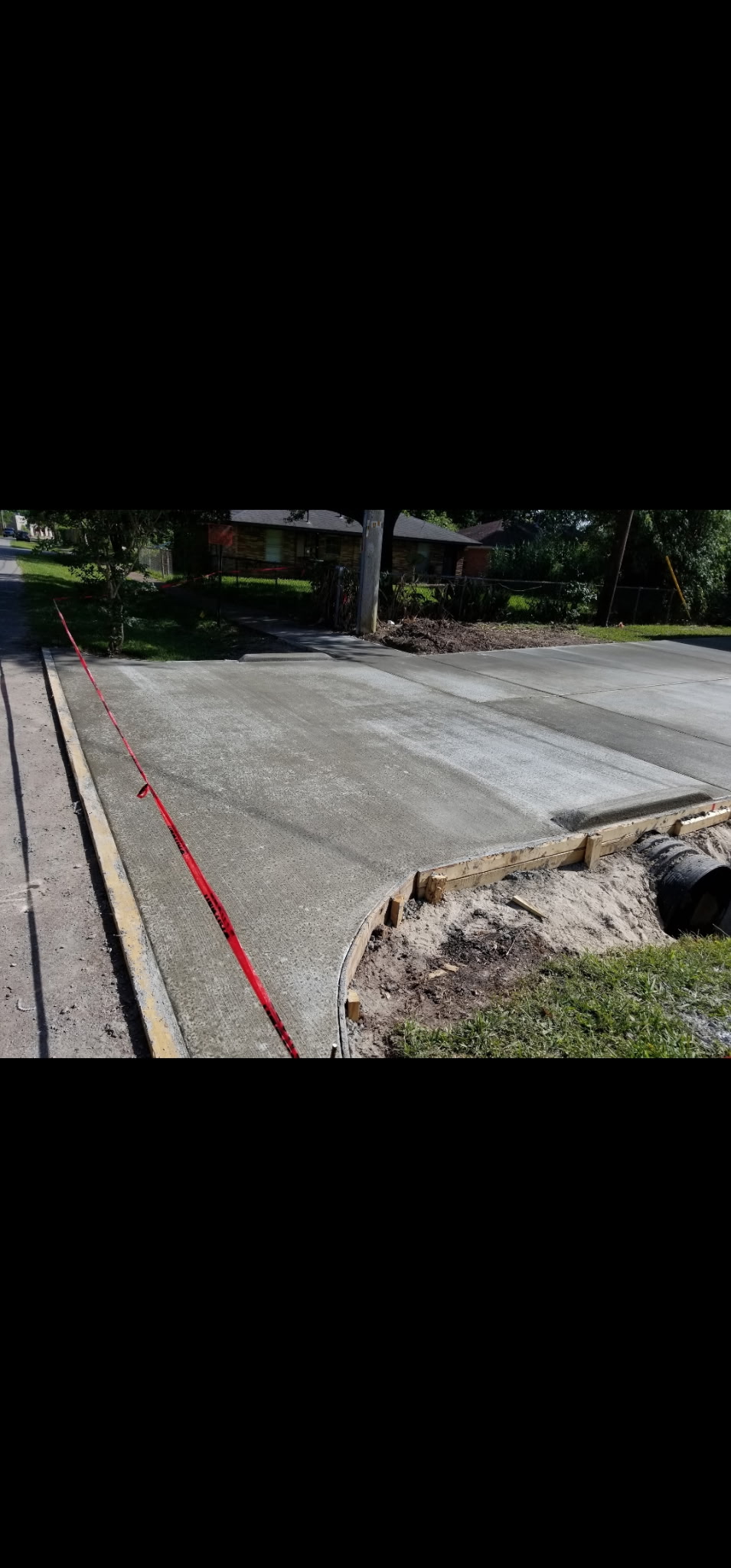 Finished concrete slab