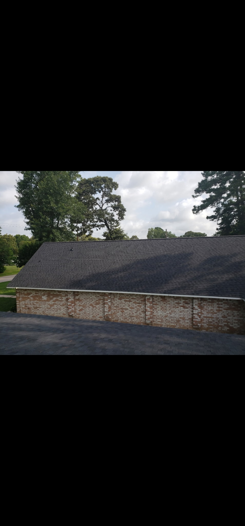 Finished roof from upper view