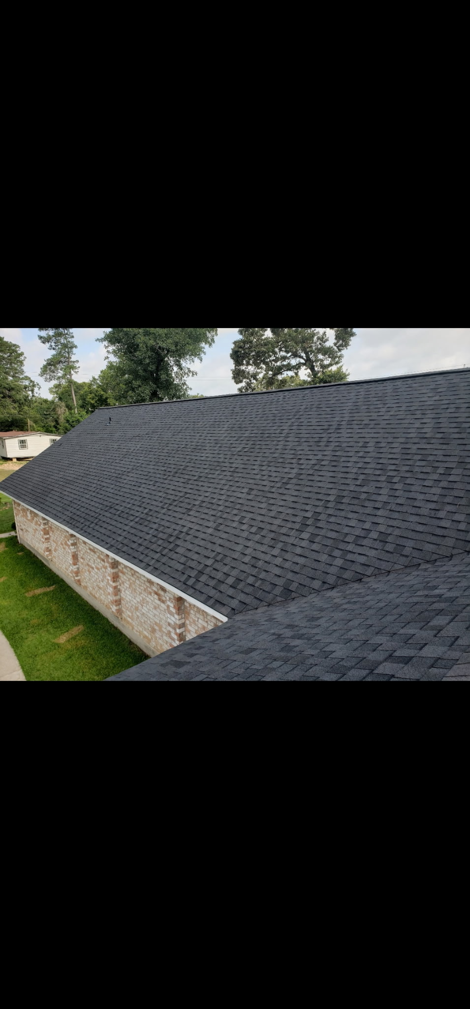 Finished shingle roof